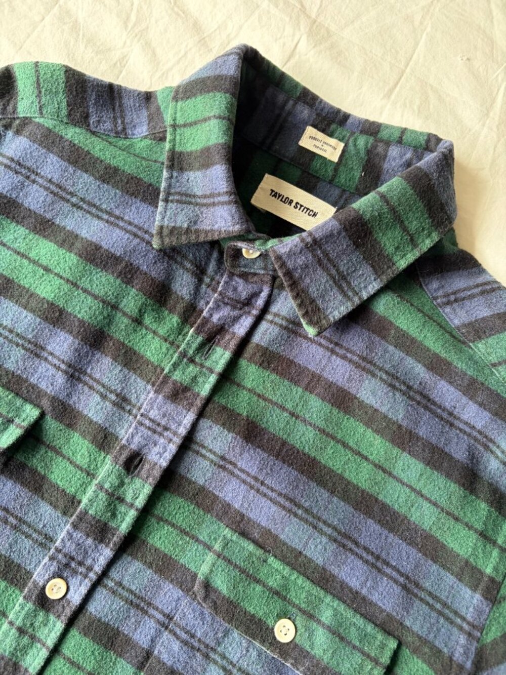 Taylor Stitch Yosemite Shirt Blackwatch Plaid - Picture 2 of 4